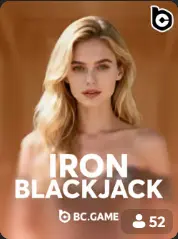 Iron Blackjack BC Game Myanmar game cover