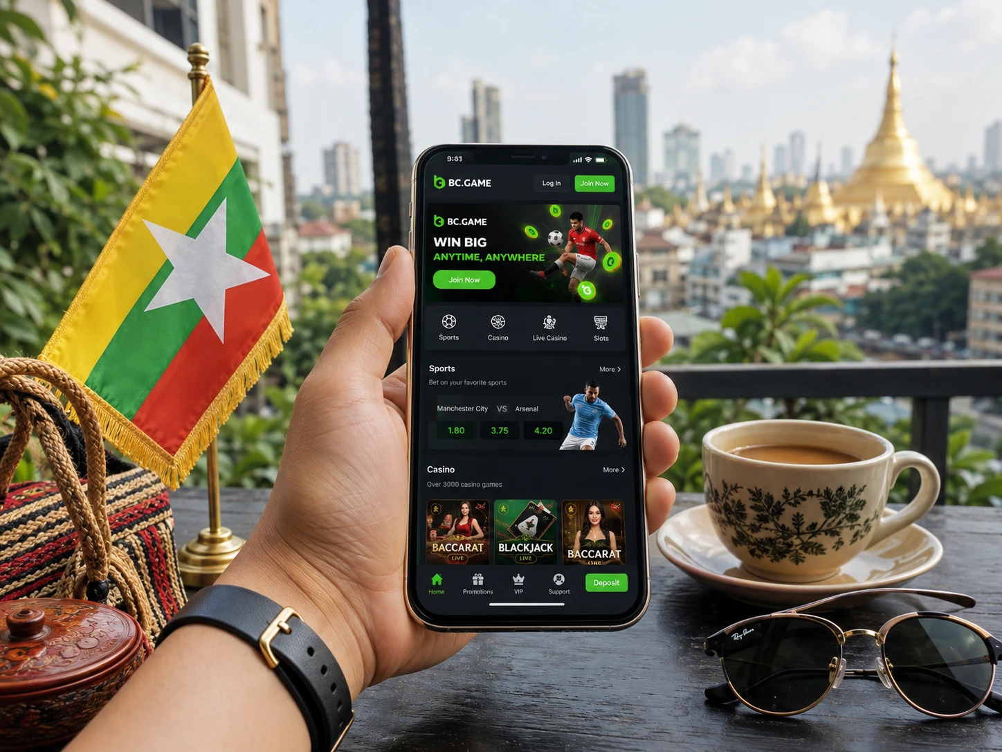 BC Game Myanmar mobile access