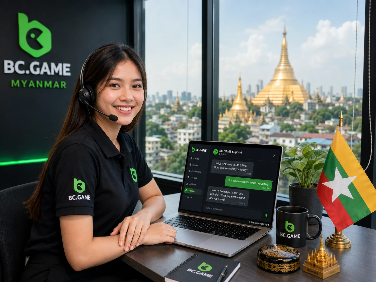 BC Game Myanmar customer support